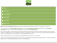 Tablet Screenshot of clovisapartmentgroup.com